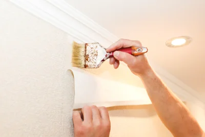 Pose de papier peint à Verdonnet — revêtements muraux et toiles de verre